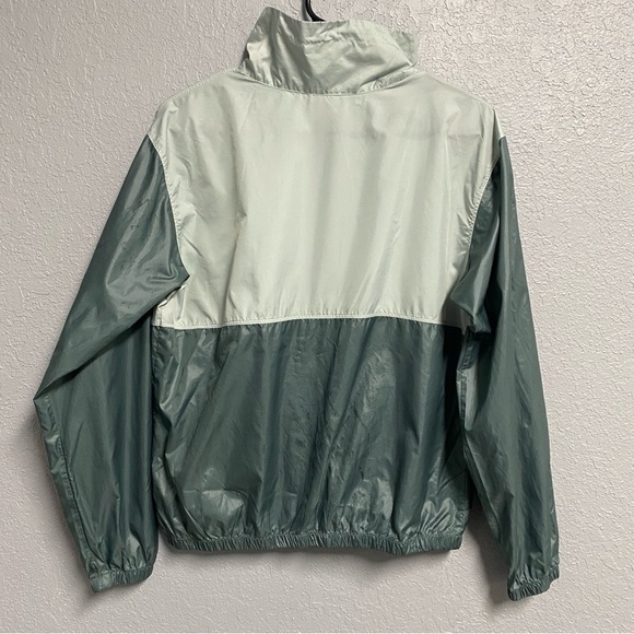 COLUMBIA Windbreaker Women’s Size Medium Two Tone Green Full Zip - Picture 7 of 7